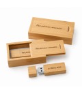 Coffret en bois gravure laser avec clé USB