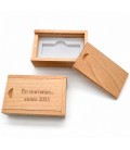 Clé USB en coffret bois gravé