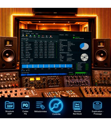 Contrôle de pré-master DDP avant duplication CD