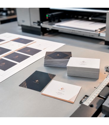 Cartes de visite professionnelles imprimées sur carton 350 g