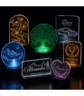 Objets lumineux LED acrylique
