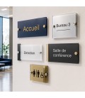 Plaques informations bureaux